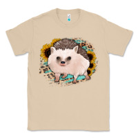 Mushroom hedgehog with sunflowers and leopard Classic Tee - Jasminsmagicworld