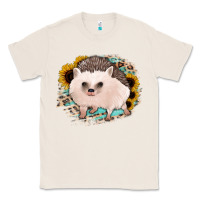 Natural hedgehog with sunflowers and leopard Classic Tee - Jasminsmagicworld