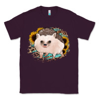 Plum hedgehog with sunflowers and leopard Classic Tee - Jasminsmagicworld