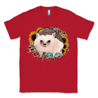 Red hedgehog with sunflowers and leopard Classic Tee - Jasminsmagicworld