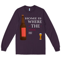 Plum HOME IS WHERE THE WINE IS Long Sleeve Tee - Bettercallsaul