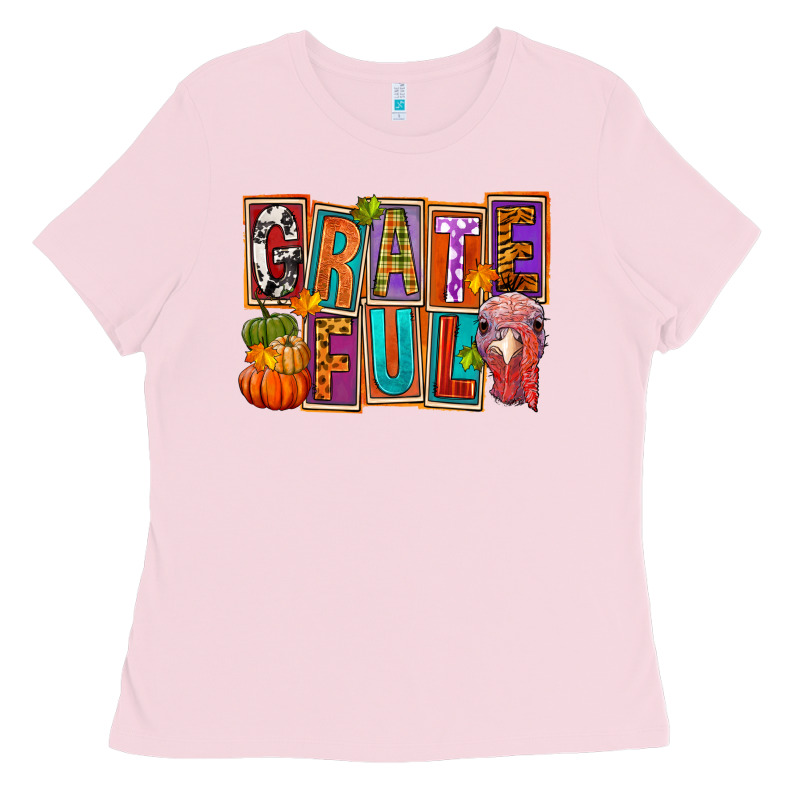 Grateful Thanksgiving Ladies Tee by FaDigitalArtStudio | Teevron
