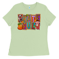 Matcha Grateful Thanksgiving Ladies Tee - FaDigitalArtStudio