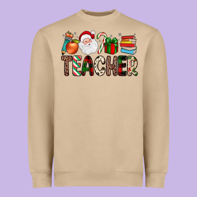 Teacher Christmas Heavyweight Sweatshirt Designed By Jahusdesignshop