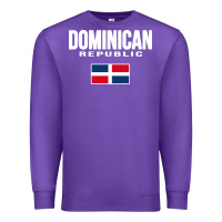 Purple dominican republic Premium Sweatshirt - DesigneFamous