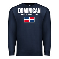 Navy dominican republic Premium Sweatshirt - DesigneFamous