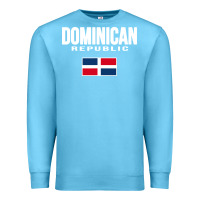 Ocean Blue dominican republic Premium Sweatshirt - DesigneFamous