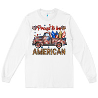 White proud to be american truck Long Sleeve Tee - BundleAndBundleShop