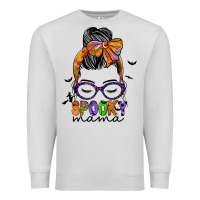 Dove Grey spooky mama Premium Sweatshirt - JahusDesignShop