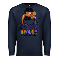 Navy spooky mama Premium Sweatshirt - JahusDesignShop