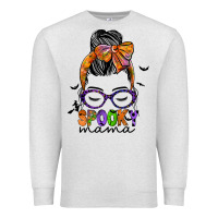 Oatmeal Heather spooky mama Premium Sweatshirt - JahusDesignShop