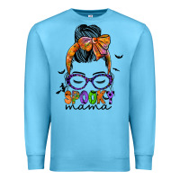 Ocean Blue spooky mama Premium Sweatshirt - JahusDesignShop