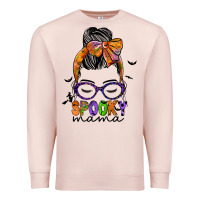 Pale Pink spooky mama Premium Sweatshirt - JahusDesignShop