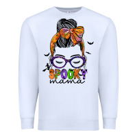 White spooky mama Premium Sweatshirt - JahusDesignShop