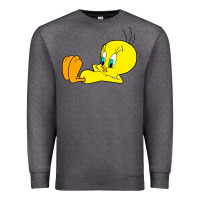 Charcoal Heather tweety bird Premium Sweatshirt - DesigneFamous
