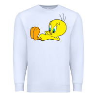 White tweety bird Premium Sweatshirt - DesigneFamous