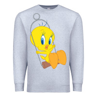 Heather Grey tweety bird Premium Sweatshirt - DesigneFamous