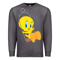 Charcoal Heather tweety bird Premium Sweatshirt - DesigneFamous