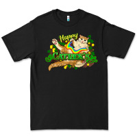 Black St. Patrick's Day cat Premium Tee - HowdyJamesFarm