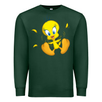 Sports Green tweety bird Premium Sweatshirt - DesigneFamous