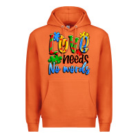 Carrot love needs no words Premium Hoodie - Artiststas