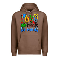 Chestnut love needs no words Premium Hoodie - Artiststas