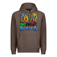 Coffee love needs no words Premium Hoodie - Artiststas
