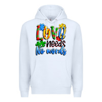 White love needs no words Premium Hoodie - Artiststas