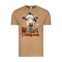 Vintage Camel merry christmas hereford cow Vintage Tee - RanaPortraitStore