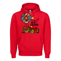 Red so god made a farmer Zipper Hoodie - JahusDesignShop
