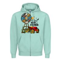 Seafoam so god made a farmer Zipper Hoodie - JahusDesignShop