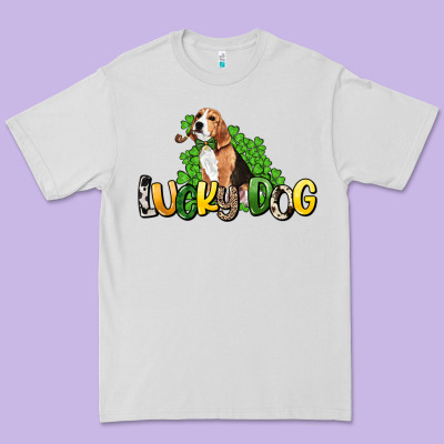 Lucky Dog St. Patrick's Premium Tee Designed By Howdyjamesfarm