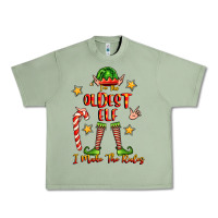 Oil Green im the oldest elf i make the rules Urban Heavy Tee - FaDigitalArtStudio