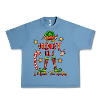Pebble Blue im the oldest elf i make the rules Urban Heavy Tee - FaDigitalArtStudio