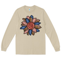 Mushroom american sunflower Long Sleeve Tee - BundleAndBundleShop