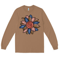 Toasted Coconut american sunflower Long Sleeve Tee - BundleAndBundleShop