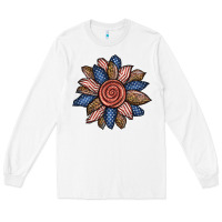 White american sunflower Long Sleeve Tee - BundleAndBundleShop