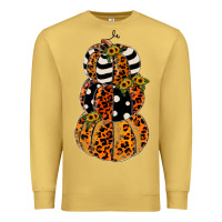 Antique Gold leopard pumpkin polka dot sunflower Premium Sweatshirt - JahusDesignShop