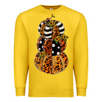 Lemon leopard pumpkin polka dot sunflower Premium Sweatshirt - JahusDesignShop