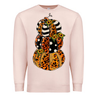 Pale Pink leopard pumpkin polka dot sunflower Premium Sweatshirt - JahusDesignShop