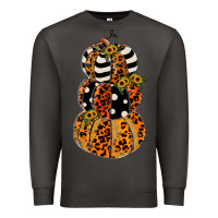Smoke leopard pumpkin polka dot sunflower Premium Sweatshirt - JahusDesignShop