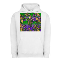 Pigment Lunar Rock Mardi Gras Fleur De Lis Urban Hoodie - RanaPortraitStore