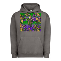 Pigment Tornado Mardi Gras Fleur De Lis Urban Hoodie - RanaPortraitStore