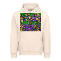 Sandshell Mardi Gras Fleur De Lis Urban Hoodie - RanaPortraitStore