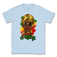 Dusty Blue I am Black History Classic Tee - HowdyJamesFarm