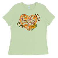 Matcha Western Autumn Heart Ladies Tee - FaDigitalArtStudio