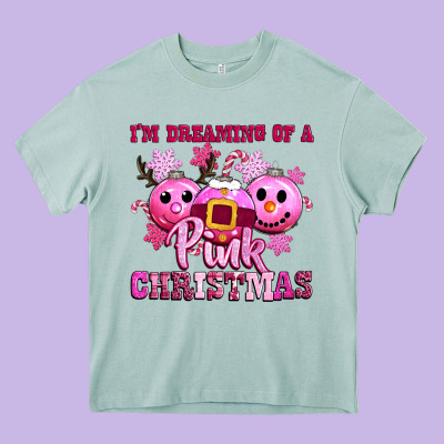 Iam Dreaming Of A Christmas Heavy Core Tee Designed By Cowgirlartshop