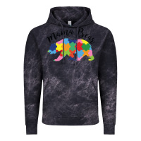 Cloud Black mama bear Vintage Hoodie - CowhideDigitalArt