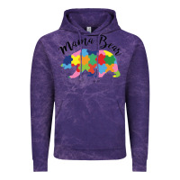 Cloud Purple mama bear Vintage Hoodie - CowhideDigitalArt