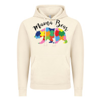 Vintage Artic mama bear Vintage Hoodie - CowhideDigitalArt